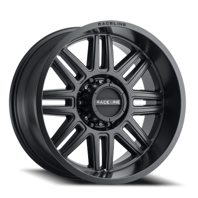 Raceline Wheels - Raceline Wheels 948B-21050-19 Split 948B 20x10 5x5.0 -19mm Satin Black