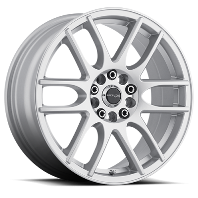 Raceline Wheels - Raceline Wheels Mystique 141S 17x7.5 5x100/4.5 40mm Gloss Silver 141S-77589+40