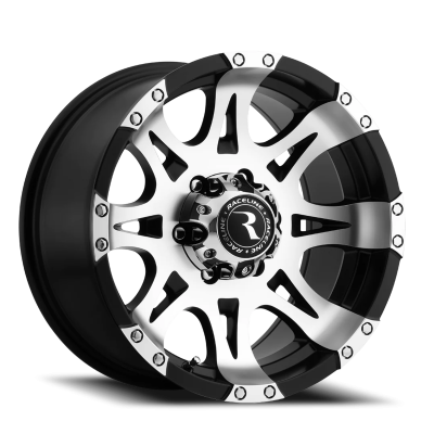 Raceline Wheels - Raceline Wheels Raptor 982 16x8 6x5.5 0mm Black/Machined 982-68060