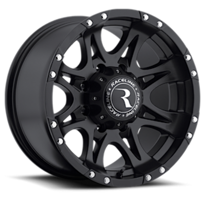 Raceline Wheels - Raceline Wheels Raptor 981 16x8 8x6.5 0mm Matte Black 981-68080