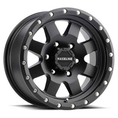 Raceline Wheels - Raceline Wheels Defender 935B 17x9 5x5.5 -12mm Satin Black 935B-79055-12
