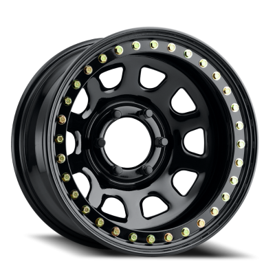 Raceline Wheels - Raceline Wheels RT5179580 Black Daytona RT51 17x9.5 8x6.5 -38mm Gloss Black