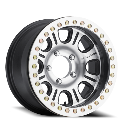 Raceline Wheels - Raceline Wheels Monster BL RT232 17x8.5 5x5.0 0mm Black/Machined RT232-78550-00