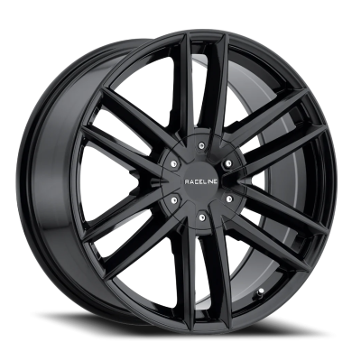 Raceline Wheels - Raceline Wheels Impulse 158B 22x9.5 6x5.5 6x135 15mm Gloss Black 158B-229566+15