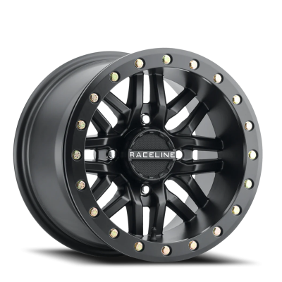 Raceline Wheels - Raceline Wheels Ryno UTV A91B 15x7 4x137 10mm Black/Machined A91B-57037-52