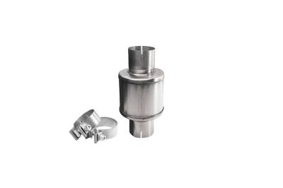 Corsa Performance - Corsa PKM2007 2.75" Exhaust Resonator Slip Fit Packed Resonator w/Clamps 2-3 dB
