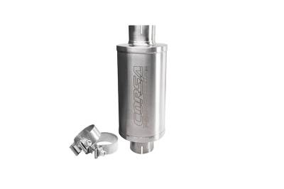 Corsa Performance - Corsa PKM2005 2.5" Exhaust Resonator Slip Fit Packed Resonator w/Clamps 4-6 dB
