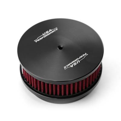 Speedmaster - Speedmaster PCE104.1087.01 6"x2" Washable Billet Alum Air Cleaner Kit Black