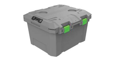 Rhino-Rack USA - Rhino-Rack T54SBMG Tred Storage GT 50-40 STORAGE BOX 65L MID GREY w/GREEN