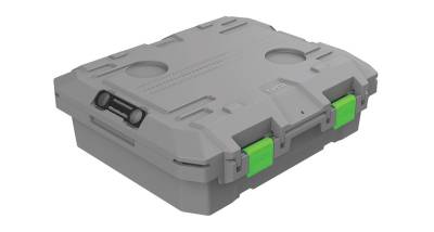 Rhino-Rack USA - Rhino-Rack T54SBSG Tred Storage GT 50-40 STORAGE BOX 25L SHALLOW GREY w/GREEN