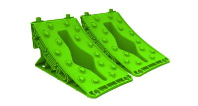 Rhino-Rack USA - Rhino-Rack TGTWCGR Tred Leveling Ramps/Chocks GT GREEN WHEEL CHOCK