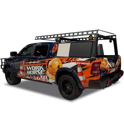 Black Horse Off Road - Black Horse CSTB22B Base K2 22" Black Aluminum Tool Box for All Pickups