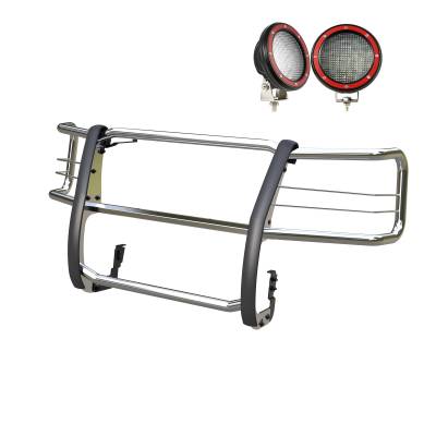 Black Horse Off Road - Black Horse Off Road 17GV02MSS-PLFR Grille Guard Kit