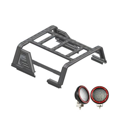 Black Horse Off Road - Black Horse Off Road AR2-01BOV1-PLFR Armour II Roll Bar w/Armour II Overland Kit