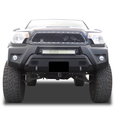Black Horse Off Road - Black Horse Off Road AR3HD61 Armour III Heavy Duty Front Winch Bumper Kit