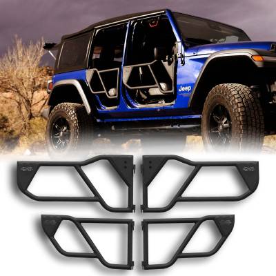 EZ4x4 - EZ4x4 1918 0094 RAZOR Aluminum Tube Doors for 18+ Wrangler JL 4DR/Gladiator JT