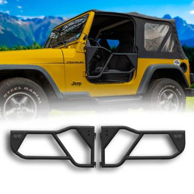 EZ4x4 - EZ4x4 1997 0092 Razor Aluminum Tube Doors Black for 97-06 Jeep Wrangler TJ