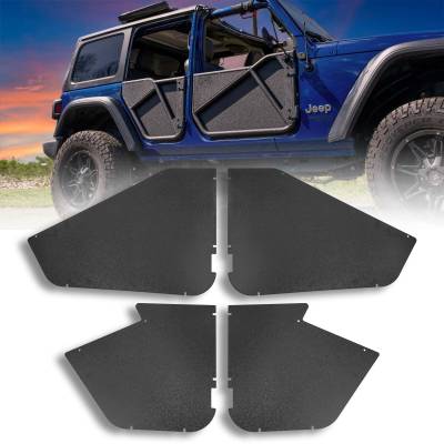 EZ4x4 - EZ4x4 1911 0353 PHANTOM Tube Door Panels Black for 07-18 Jeep Wrangler JK 4DR