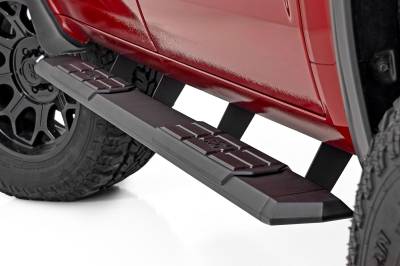 Rough Country Suspension Systems - Rough Country 95000 TR2 Side Step Bars Black for 22-26 Toyota Tundra CrewMax