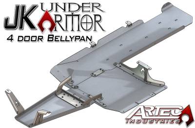 Artec Industries - Artec JK1011 Under Armor Bellypan Skid Plate Kit for 07-11 Jeep Wrangler JK 4DR