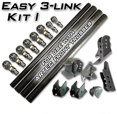 Artec Industries - Artec LK0301 Easy 3-Link Kit I Dual Bracket for Truss Outside Frame Chevy/Ford