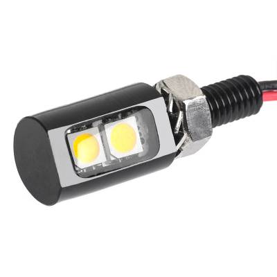Artec Industries - Artec OZ0802 Mini LED License Plate Bolt Stud Mount Cool White w/Black Housing