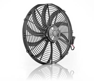 Be Cool - Be Cool 75068 16" Electric Puller Fan Euro Black Super Duty