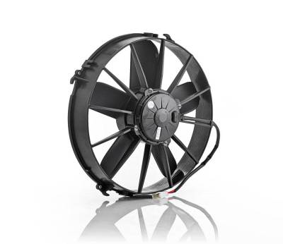 Be Cool - Be Cool 75011 12" Electric Puller Fan Euro Black High Torque Paddle