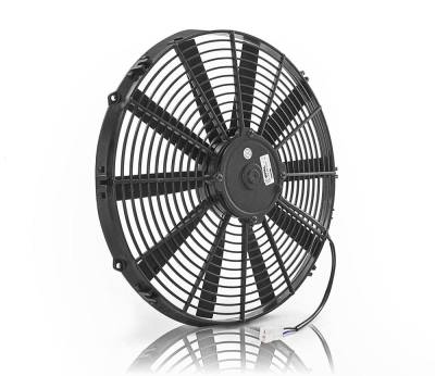 Be Cool - Be Cool 75014 16" Electric Puller Fan Euro Black Medium Profile