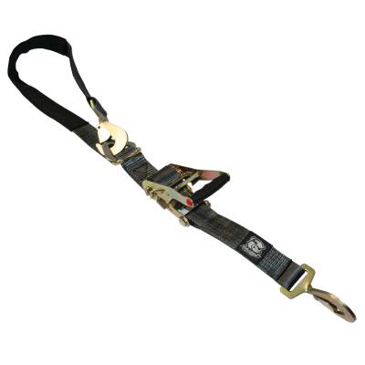 Bulldog Winch - Bulldog Winch 20229 Ratcheting Axle Strap 2 Inchx10 Foot 10k LB BS Black