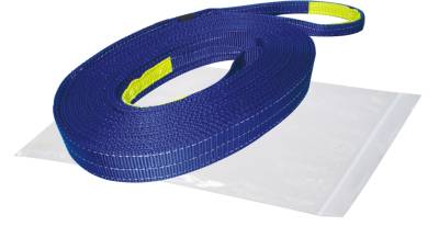 Bulldog Winch - Bulldog Winch 20029 Recovery Strap 2" x 20 Foot 20 000 LB BS Polyester Blue