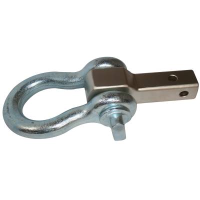 Bulldog Winch - Bulldog Winch 20181 Big Dog Shackle 2x2" Receiver Mount w/1.5" Shackle Sliver