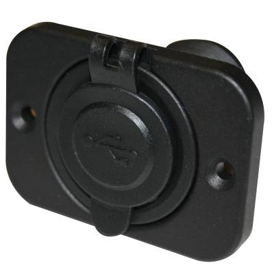 Bulldog Winch - Bulldog Winch 20287 USB Power Socket Dual 5V 1A/2.1A w/Cover/3 Mounting Brackets