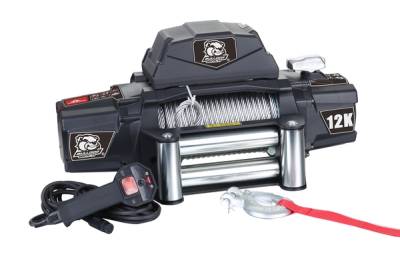 Bulldog Winch - Bulldog Winch 10068 12k Standard Series Winch w/Synthetic Rope