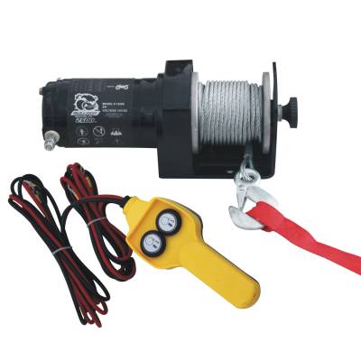 Bulldog Winch - Bulldog Winch 15008 2500lb ATV Winch 50' Synthetic Rope w/Mini Rocker Switch