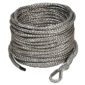 Bulldog Winch - Bulldog Winch 20185-OR Powersports Synthetic Winch Rope 4.8Mmx50 Foot Orange
