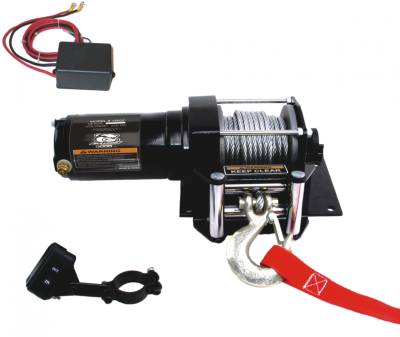 Bulldog Winch - Bulldog Winch 15002 2000lb ATV Winch 40' Synthetic Rope w/Mini Rocker Switch