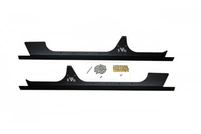 EVO Manufacturing - EVO Manufacturing EVO-1047-4DBT Black RockSkins for 07-18 Jeep Wrangler JK 4DR
