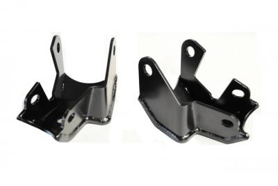 EVO Manufacturing - EVO Manufacturing EVO-3026B Protek Rear Shock Skids for 18+ Wrangler JL Black