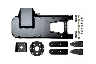 EVO Manufacturing - EVO Manufacturing EVO-3032B Black HD Hinge Tire Carrier for 18+ Jeep Wrangler JL