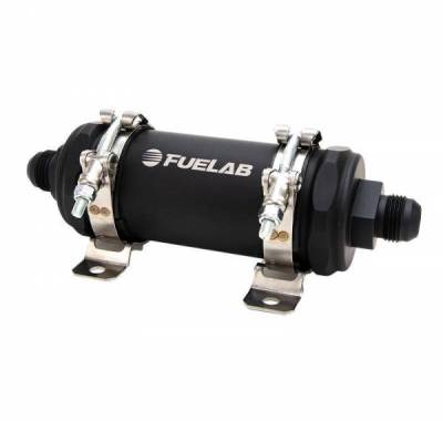 FUELAB - FUELAB 86824 PRO Series Extreme Flow In-Line Fuel Filter 10GPM -12AN Inlet/12AN