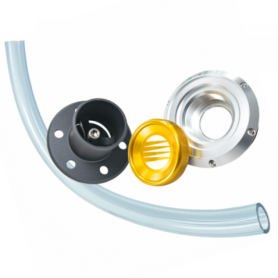 FUELAB - FUELAB 63712 Remote Fuel Filler Kit w/Cap Hose 3'