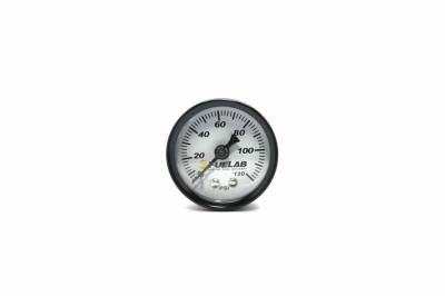 FUELAB - FUELAB 71501 1.5" Fuel Pressure Gauge EFI Range 0-120PSI