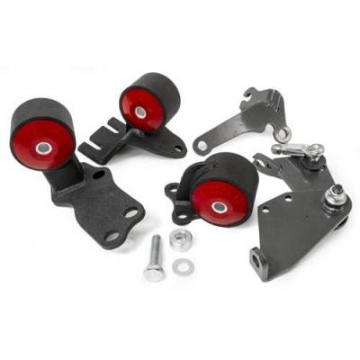 Innovative Mounts - Innovative 49150-60A-NOACTUATOR Engine Mount Kit for 88-91 Civic/CRX B-Series