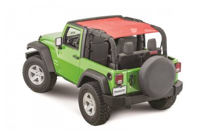 MasterTop - MasterTop 14221302 ShadeMaker Freedom Mesh Bimini Top Plus for 07-18 Jeep Jk 2DR