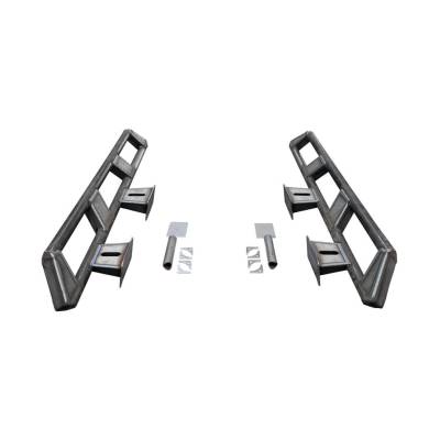 Motobilt - Motobilt MB1258 Frame Mounted Rocker Guard Long Arm Suspension for Jeep JKU/JLU