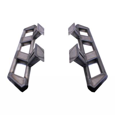 Motobilt - Motobilt MB1159 Frame Mounted Rocker Guards for 18+ Jeep Wrangler JL 2DR