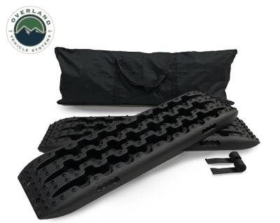 Overland Vehicle Systems - Overland Vehicle Systems 19169910 Black Recovery Ramps/Traction Boards w/Bag