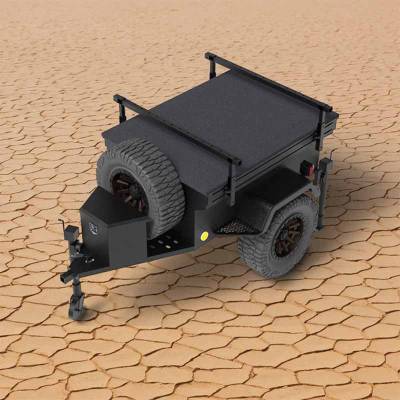 Overland Vehicle Systems - Overland Vehicle Systems 70100010 Off Road Trailer M-Style w/Articulating Susp.