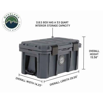 Overland Vehicle Systems - Overland Vehicle Systems 40100001 Stay Dry w/53 Quart Dry Box